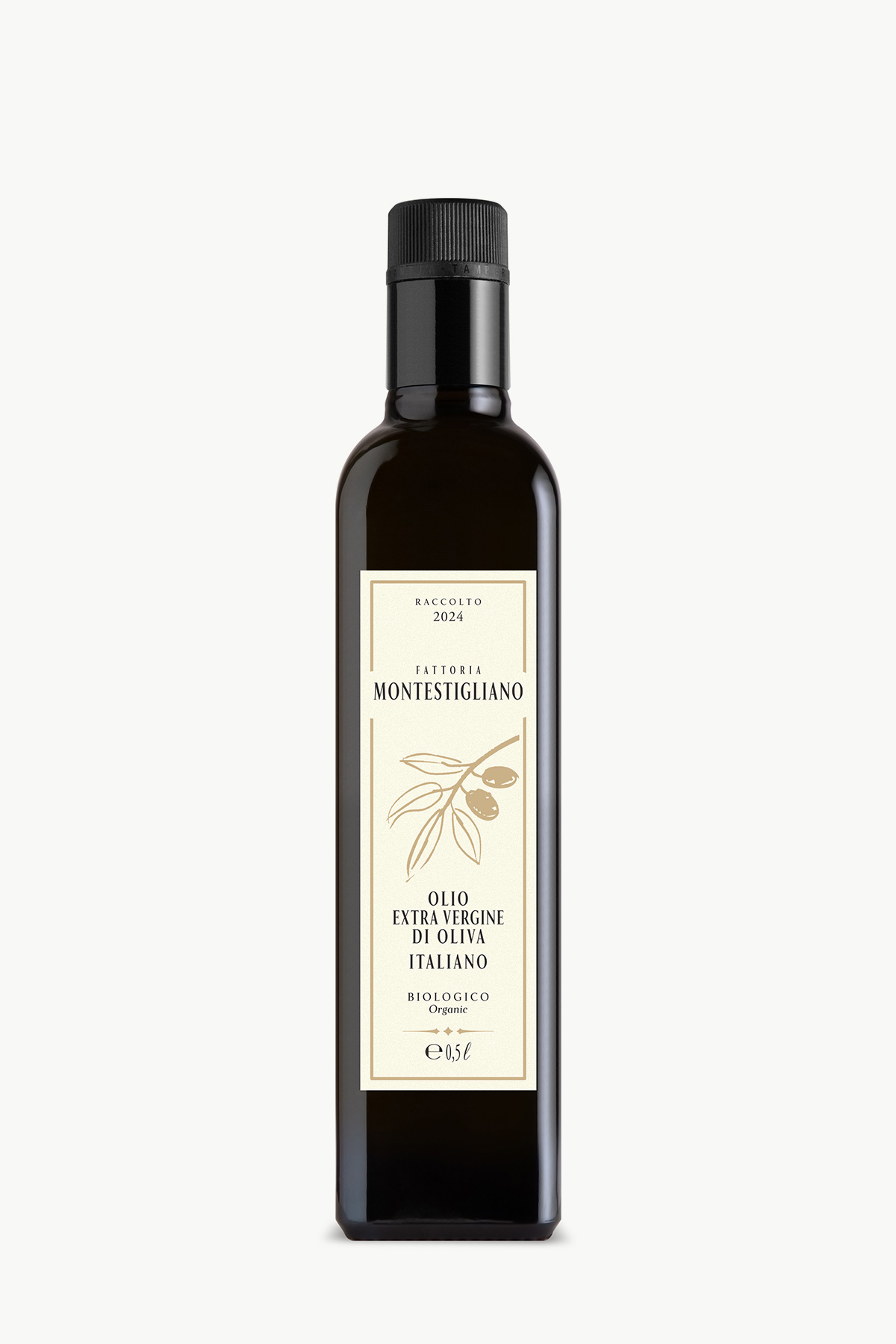 Bottiglia di Olio Extravergine di Oliva prodotto da Fattoria Montestigliano